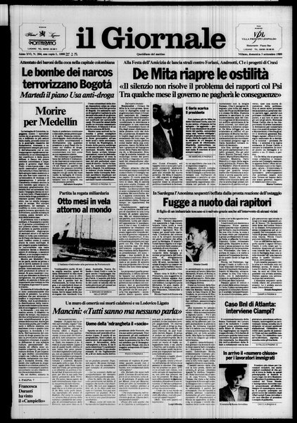 Il giornale : quotidiano del mattino